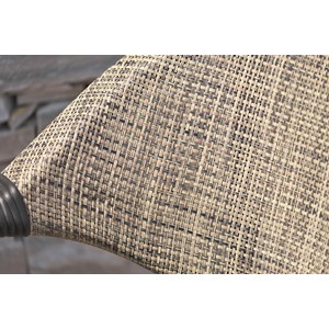 Lot de 2 fauteuils de jardin en aluminium et textilène