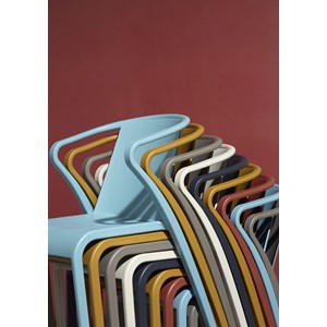 Fauteuil de jardin empilable en polypropylène renforcé