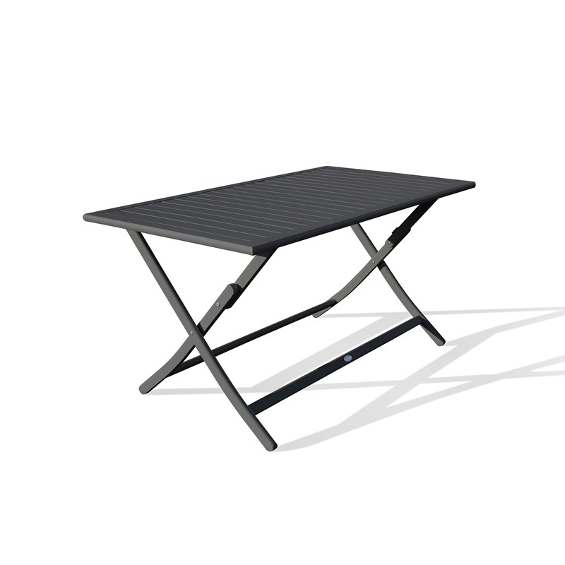 Table de jardin pliante en aluminium