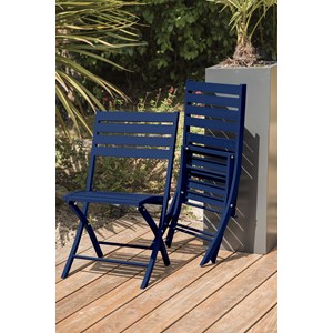 Ensemble repas de jardin 2 places en aluminium