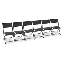 Lot de 6 chaises de jardin c43