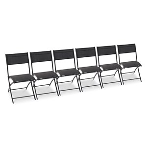 Lot de 6 chaises de jardin c43