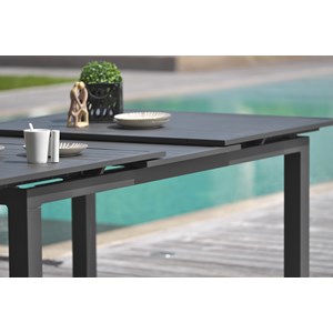 Ensemble repas de jardin 8 places en aluminium
