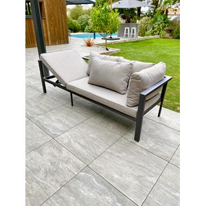 Ensemble table, fauteuils et bancs de jardin antalya