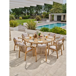 Ensemble table et fauteuils de jardin serena