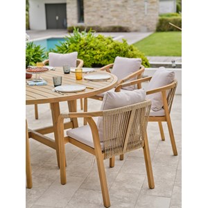 Ensemble table et fauteuils de jardin serena