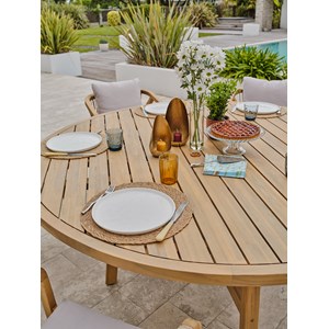 Ensemble table et fauteuils de jardin serena