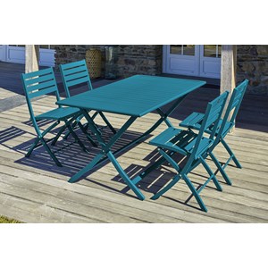 Ensemble table et chaises de jardin marius