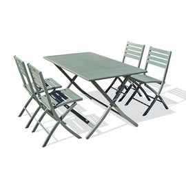Ensemble table et chaises de jardin marius