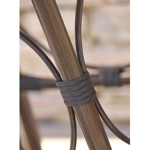 Fauteuil de jardin empilable en aluminium et textilène