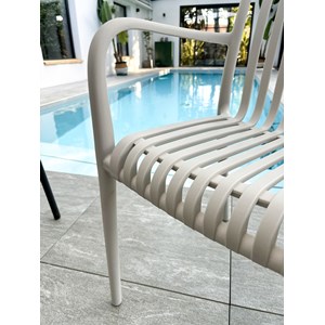 Fauteuil de jardin empilable en polypropylène