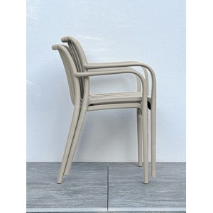 Fauteuil de jardin empilable en polypropylène