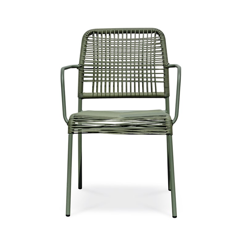 Dcb Garden - Fauteuil de jardin empilable en corde et acier