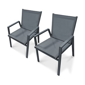 Lot de 2 fauteuils de jardin floride