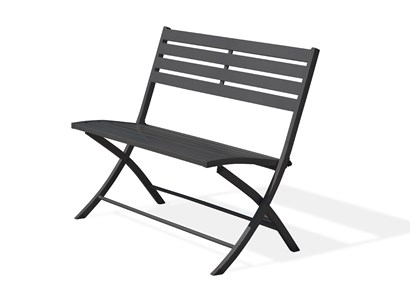 Banc de jardin pliant en aluminium