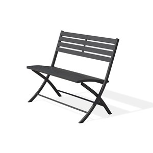 Banc de jardin pliant en aluminium