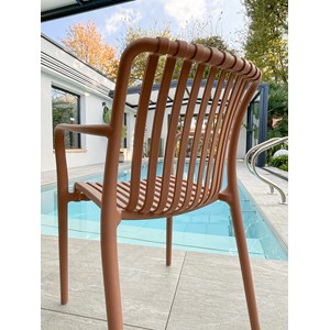 Fauteuil de jardin empilable en polypropylène