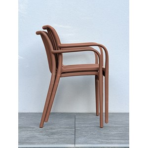 Fauteuil de jardin empilable en polypropylène