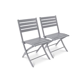 Lot de 2 chaises de jardin marius