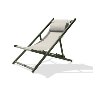 Chilienne de jardin en toile plastifiéee et aluminium