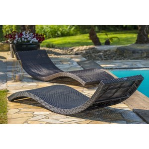 Bain de soleil en résine tresséee