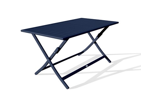 Table de jardin pliante en aluminium