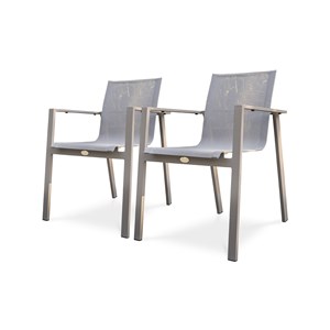 Lot de 2 fauteuils de jardin zahara