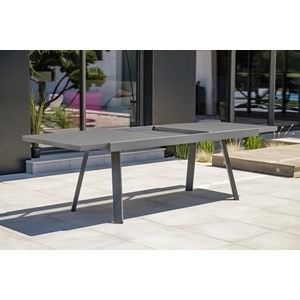 Ensemble repas de jardin 12 places en aluminium