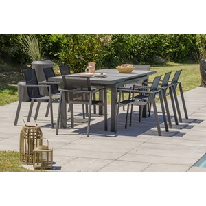 Ensemble table et fauteuils de jardin venise