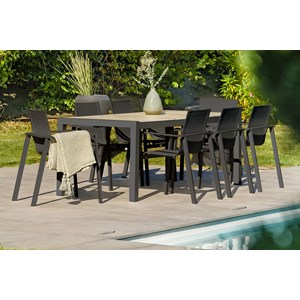 Ensemble table et fauteuils de jardin venise