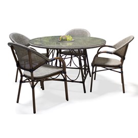 Ensemble table et fauteuils de jardin ushuaia