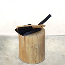 Kit pelle et balayette à cendre - bois
