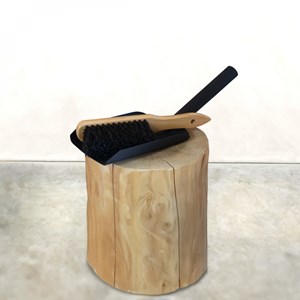 Kit pelle et balayette à cendre - bois
