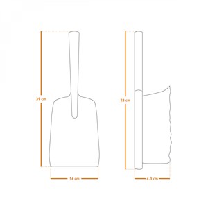 Kit pelle et balayette à cendre - bois