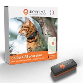 Weenect chat xs - collier gps pour chat