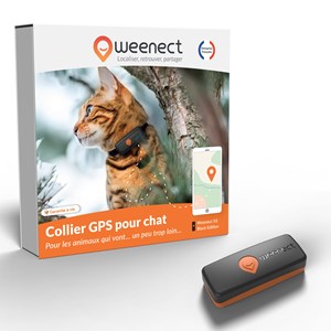 Weenect chat xs - collier gps pour chat
