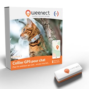 Weenect chat xs -  collier gps pour chat