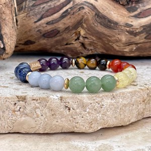 Bracelet 7 chakra en pierres