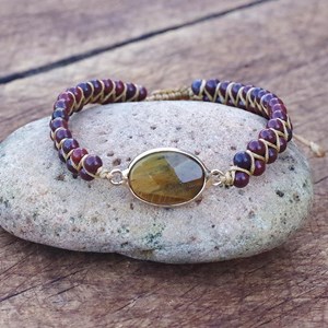 Bracelet bohême et volupté œil de tigre