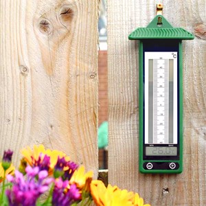 Thermomètres extérieurs digitaux - lot de 2 - affichage double - design nature