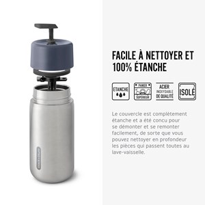 Tasse de voyage isotherme- gris-- 340ml Gris