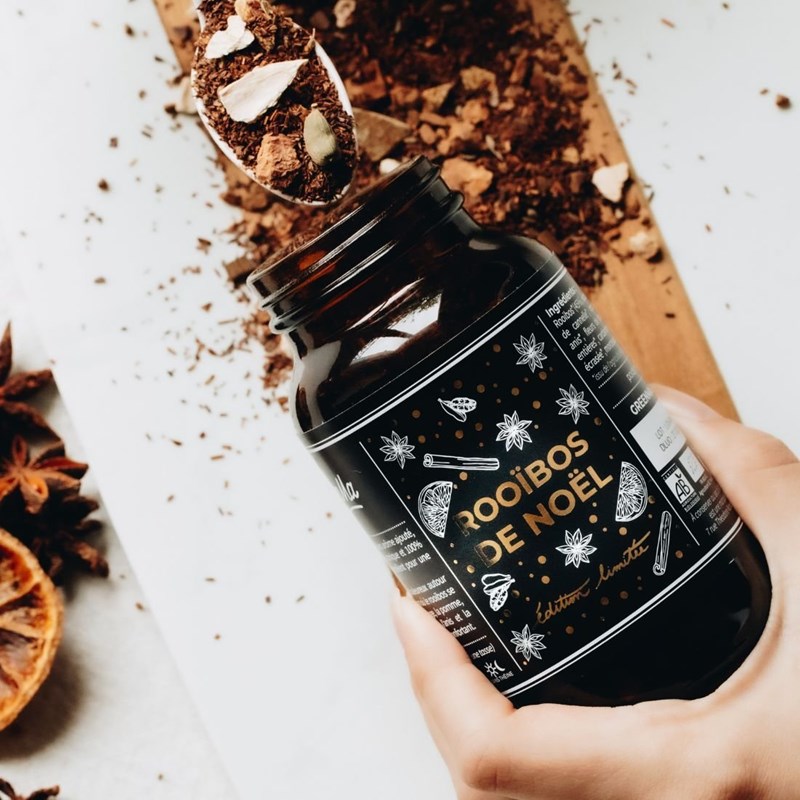 Rooïbos de noël bio - bocal en verre