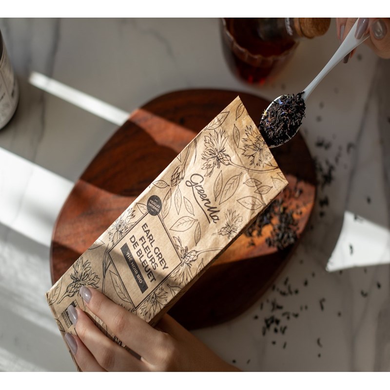 Earl grey fleurs de bleuet - thé noir bio - recharge