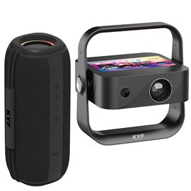 Vidéoprojecteur android 4k wifi écran 7' enceinte bluetooth 20w