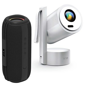 Vidéoprojecteur android 4k wifi sur batterie enceinte bluetooth 60w