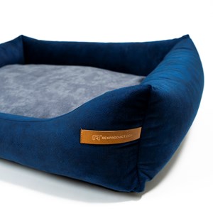 Frida lit chien 2 en 1 bleu-graphite s Anthracite