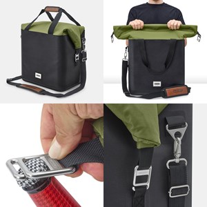 Glacière isotherme-olive-25 litres-contenir 30 canettes-36h glacé-tissu recyclé Olive