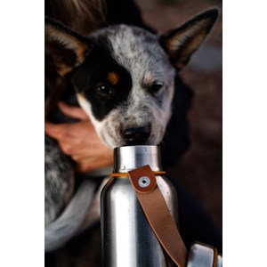 Gourde isotherme-orange-500ml-en acier inox-24h chaud  12h froid Orange