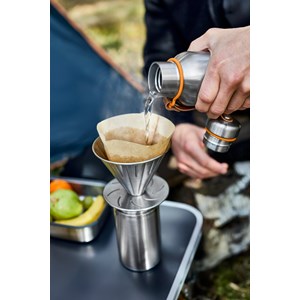 Gourde isotherme-orange-500ml-en acier inox-24h chaud  12h froid Orange