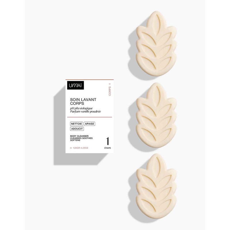 Trio de soins lavants corps vanille poudrée